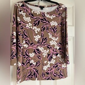 Ann Taylor Factory size medium 3/4 sleeve blouse